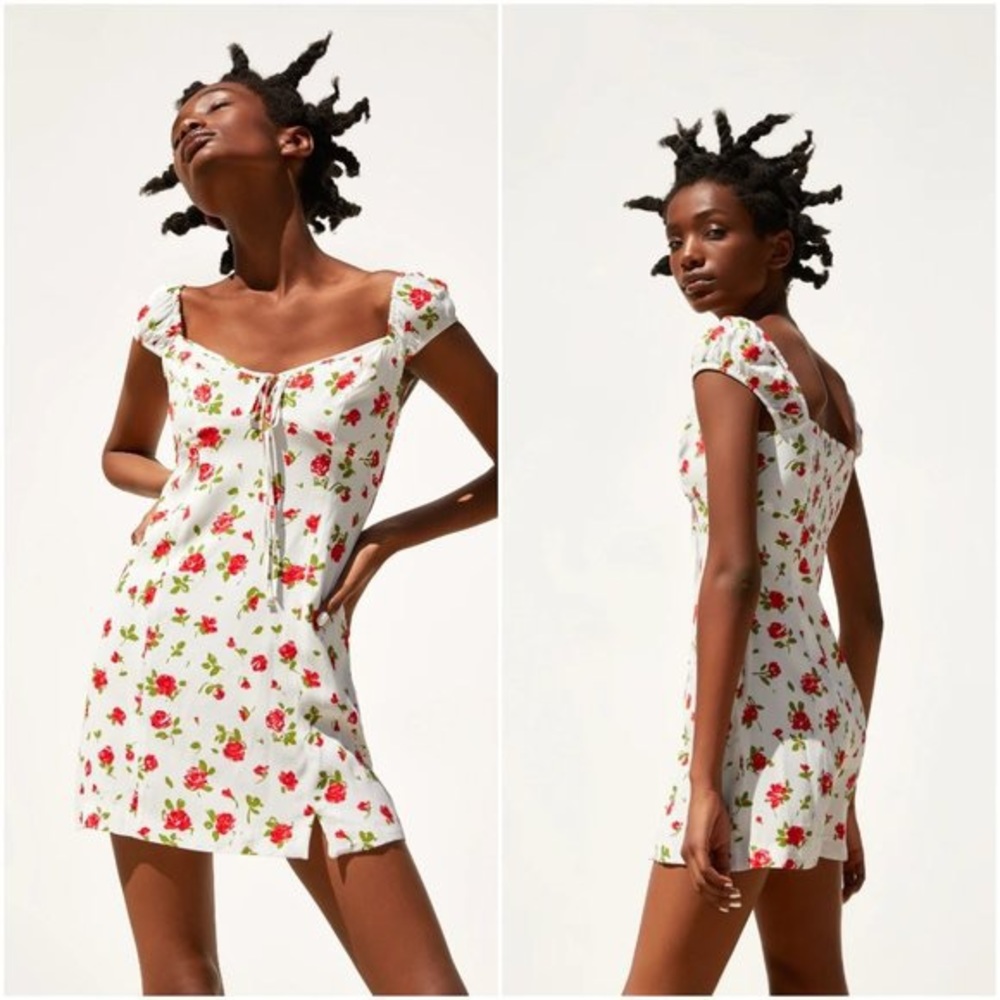 Zara flora mini dress
